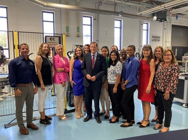 Blumenthal hosted a roundtable with Connecticut women who work in science, technology, engineering and mathematics (STEM) to discuss new legislation to help address sexual harassment in STEM fields and to support early career researchers from historically underrepresented populations.